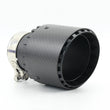 Embout d'Échappement Inox 304 Carbone Noir Mat