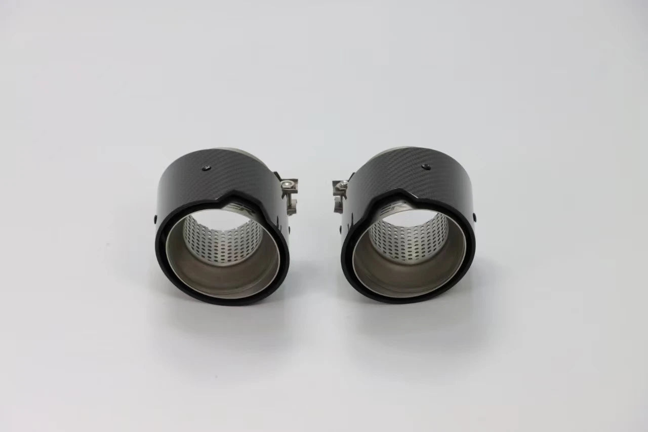 Embout d'Échappement Inox BMW M2 M3 M4 G80 G82 G87 - vue de face - Becquet Voiture