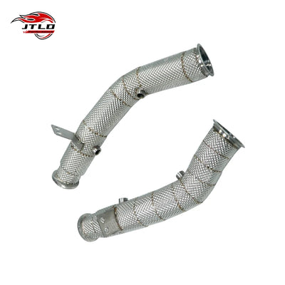Embout d'Échappement Inox Mercedes W205 C43 - vue arrière - Becquet Voiture