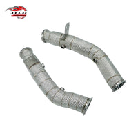 Embout d'Échappement Inox Mercedes W205 C43 - vue de face - Becquet Voiture