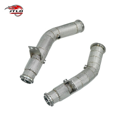 Embout d'Échappement Inox Mercedes W205 C43 - vue de profil - Becquet Voiture