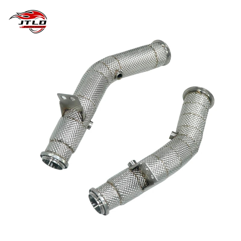 Embout d'Échappement Inox Mercedes W205 C43 - vue de profil - Becquet Voiture