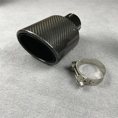 Embout d'Échappement Kia Stinger GT Carbone Ovale - installé sur véhicule - Becquet Voiture