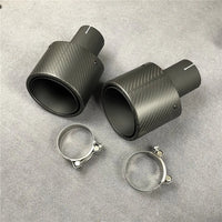 Embout d'Échappement Kia Stinger GT Carbone Ovale - vue de profil - Becquet Voiture