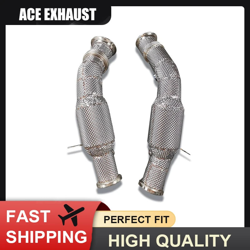 Embout d'Échappement Mercedes-AMG C43 E43 GLC43 GLE43 - vue de face - Becquet Voiture