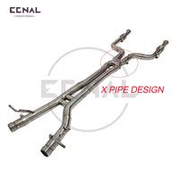 Embout d'Échappement Mercedes AMG W205 C43 E43 - détail du montage - Becquet Voiture