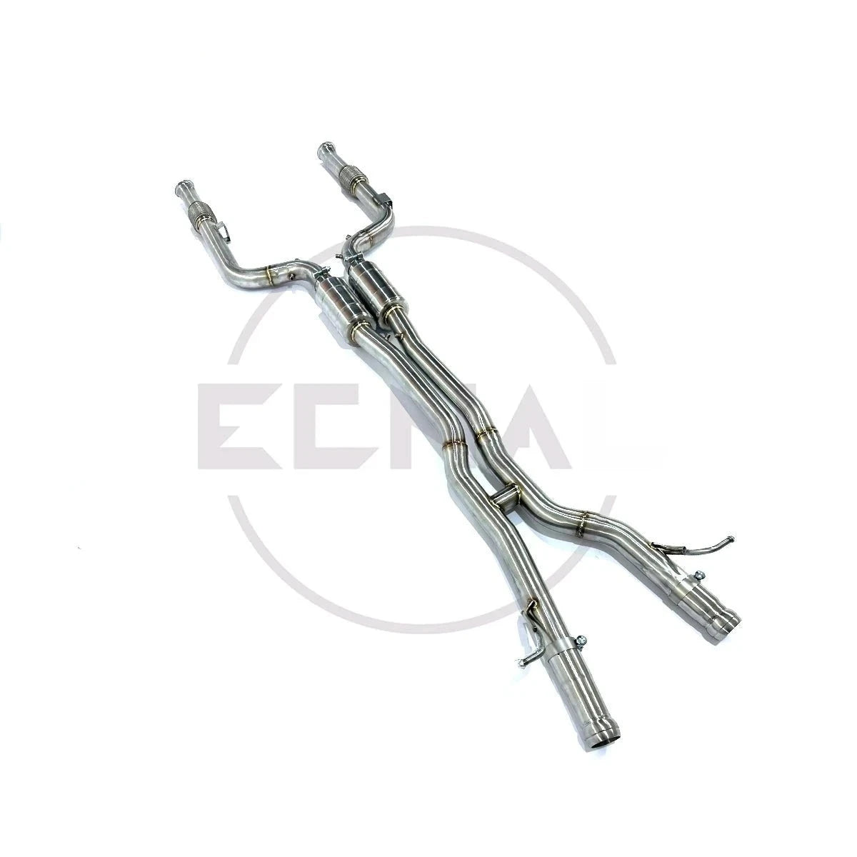 Embout d'Échappement Mercedes AMG W205 C43 E43 - vue de face - Becquet Voiture