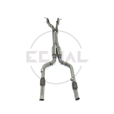 Embout d'Échappement Mercedes AMG W205 C43 E43 - vue rapprochée - Becquet Voiture