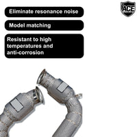 Embout d'Échappement Mercedes C63 AMG W205 - installé sur véhicule - Becquet Voiture