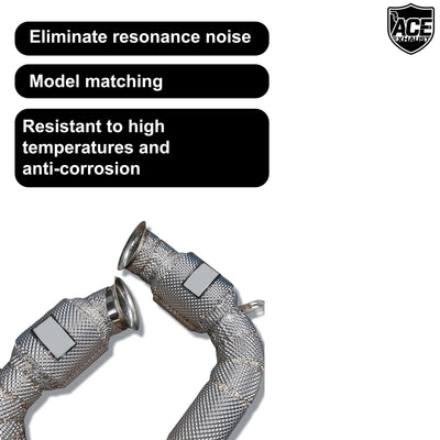 Embout d'Échappement Mercedes C63 AMG W205 - installé sur véhicule - Becquet Voiture