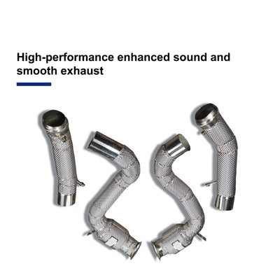 Embout d'Échappement Mercedes C63 AMG W205 - vue arrière - Becquet Voiture