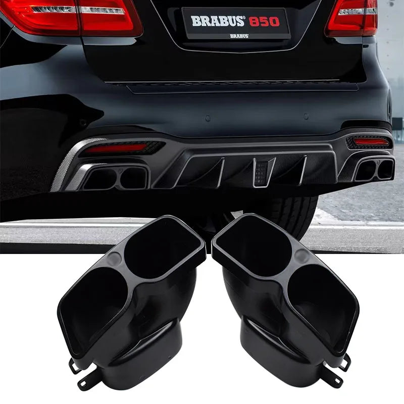 Embout d'Échappement Mercedes Classe C E S GLE GLS - vue de face - Becquet Voiture