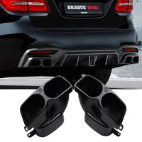 Embout d'Échappement Mercedes Classe C E S GLE GLS - vue de face - Becquet Voiture