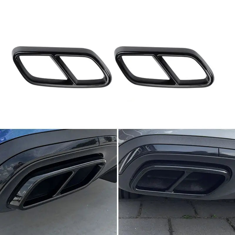 Embout d'Échappement Mercedes Classe C W206 - vue de face - Becquet Voiture