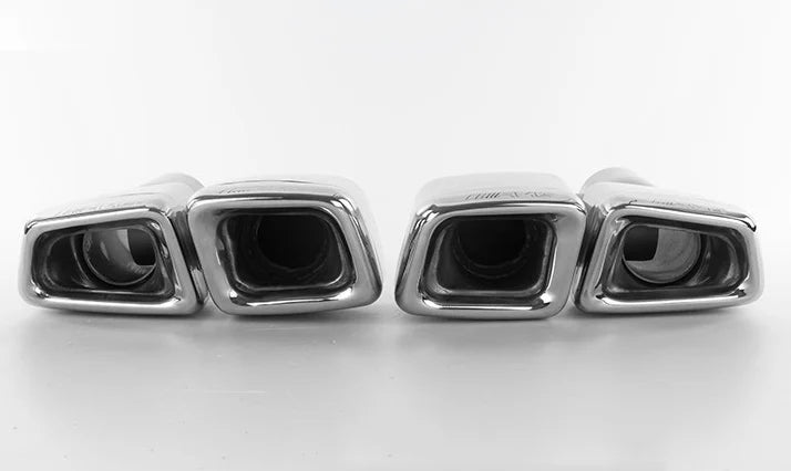 Embout d'Échappement Mercedes Classe E W212 W204 - installé sur véhicule - Becquet Voiture