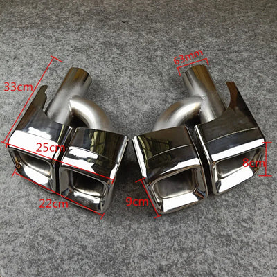 Embout d'Échappement Mercedes Classe E W212 W204 - vue de trois-quarts - Becquet Voiture