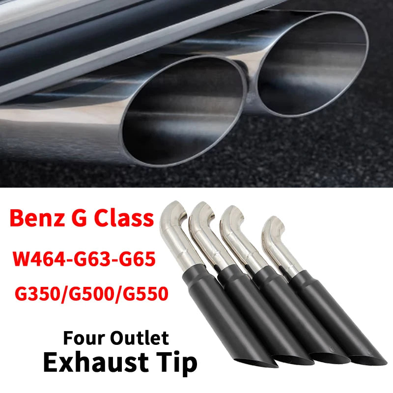 Embout d'Échappement Mercedes Classe G AMG W463 - vue de face - Becquet Voiture