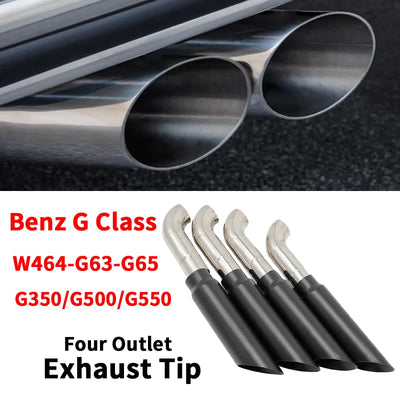 Embout d'Échappement Mercedes Classe G AMG W463 - vue de face - Becquet Voiture