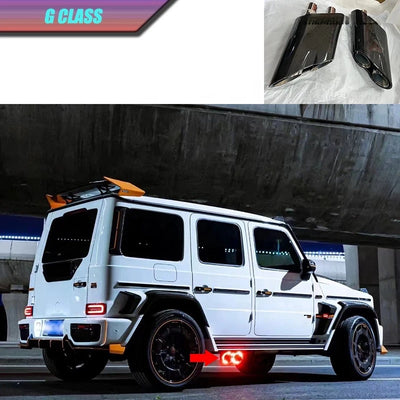 Embout d'Échappement Mercedes Classe G W463 AMG - vue arrière - Becquet Voiture