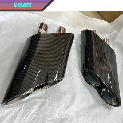 Embout d'Échappement Mercedes Classe G W463 AMG - vue de face - Becquet Voiture