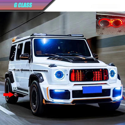 Embout d'Échappement Mercedes Classe G W463 AMG - vue de profil - Becquet Voiture