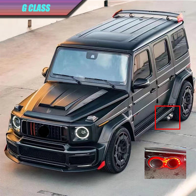 Embout d'Échappement Mercedes Classe G W463 AMG - vue de trois-quarts - Becquet Voiture