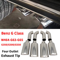 Embout d'Échappement Mercedes Classe G W463 - vue de face - Becquet Voiture