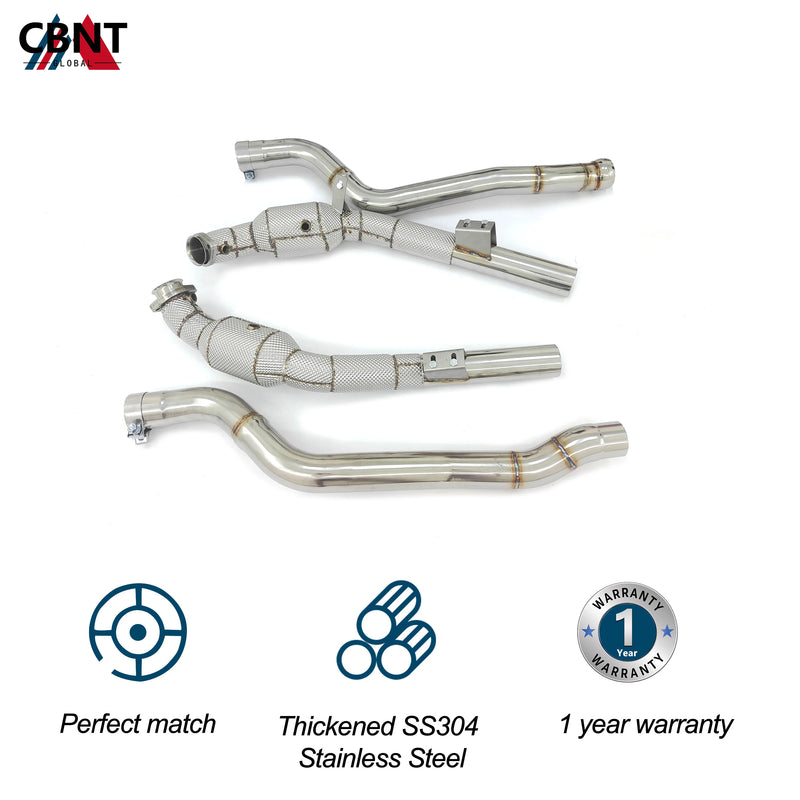 Embout d'Échappement Mercedes CLS63 - vue de profil - Becquet Voiture