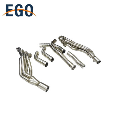 Embout d'Échappement Mercedes E55 AMG - vue de face - Becquet Voiture