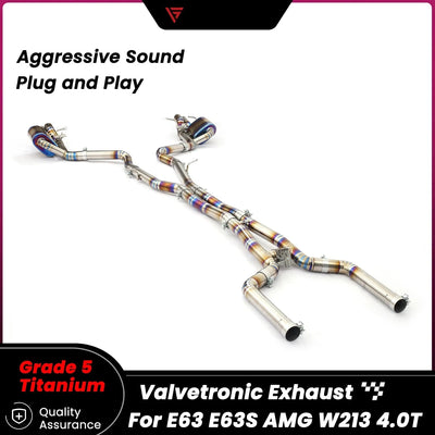 Embout d'Échappement Mercedes E63 AMG W213 - vue de face - Becquet Voiture