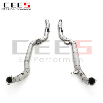 Embout d'Échappement Mercedes E63 W212 2007-2016 - vue de face - Becquet Voiture