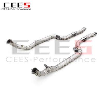 Embout d'Échappement Mercedes E63 W212 2007-2016 - vue de trois-quarts - Becquet Voiture