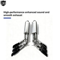 Embout d'Échappement Mercedes G63 G500 W464 - vue de trois-quarts - Becquet Voiture