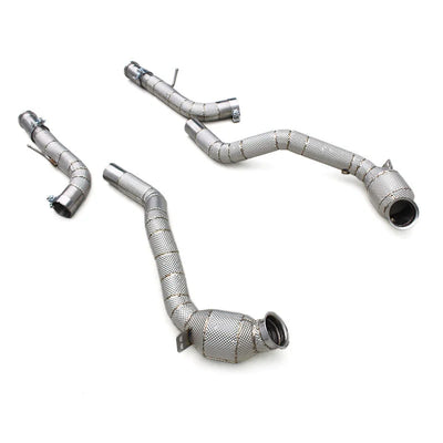 Embout d'Échappement Mercedes G63 W464 Downpipe - détail du montage - Becquet Voiture