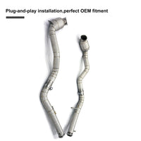 Embout d'Échappement Mercedes G63 W464 Downpipe - vue arrière - Becquet Voiture