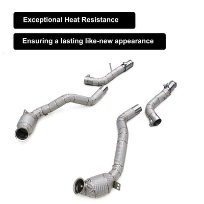 Embout d'Échappement Mercedes G63 W464 Downpipe - vue de profil - Becquet Voiture