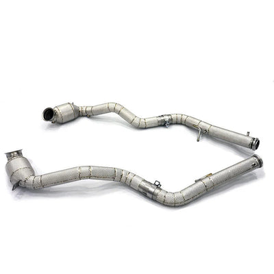 Embout d'Échappement Mercedes G63 W464 Downpipe - vue rapprochée - Becquet Voiture