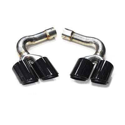 Embout d'Échappement Noir Audi Q7 4M 2016-2023 - vue arrière - Becquet Voiture