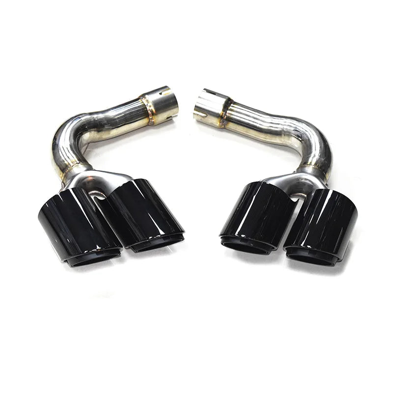 Embout d'Échappement Noir Audi Q7 4M 2016-2023 - vue arrière - Becquet Voiture
