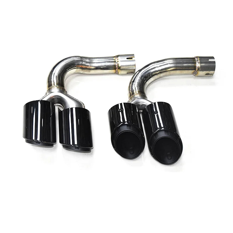Embout d'Échappement Noir Audi Q7 4M 2016-2023 - vue de profil - Becquet Voiture