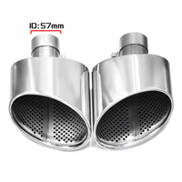 Embout d'Échappement Ovale Audi A4 A5 A6 A7 - en situation - Becquet Voiture