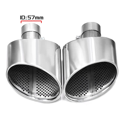Embout d'Échappement Ovale Audi A4 A5 A6 A7 - en situation - Becquet Voiture