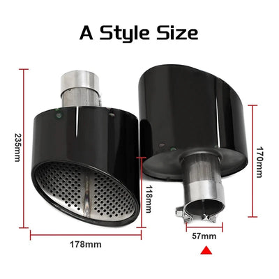 Embout d'Échappement Ovale Audi A4 A5 A6 A7 - installé sur véhicule - Becquet Voiture