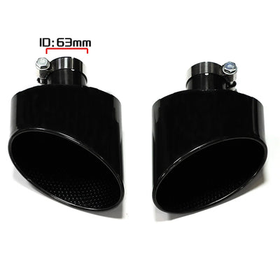 Embout d'Échappement Ovale Audi A4 A5 A6 A7 - vue de dessus - Becquet Voiture