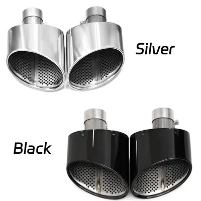 Embout d'Échappement Ovale Audi A4 A5 A6 A7 - vue de trois-quarts - Becquet Voiture