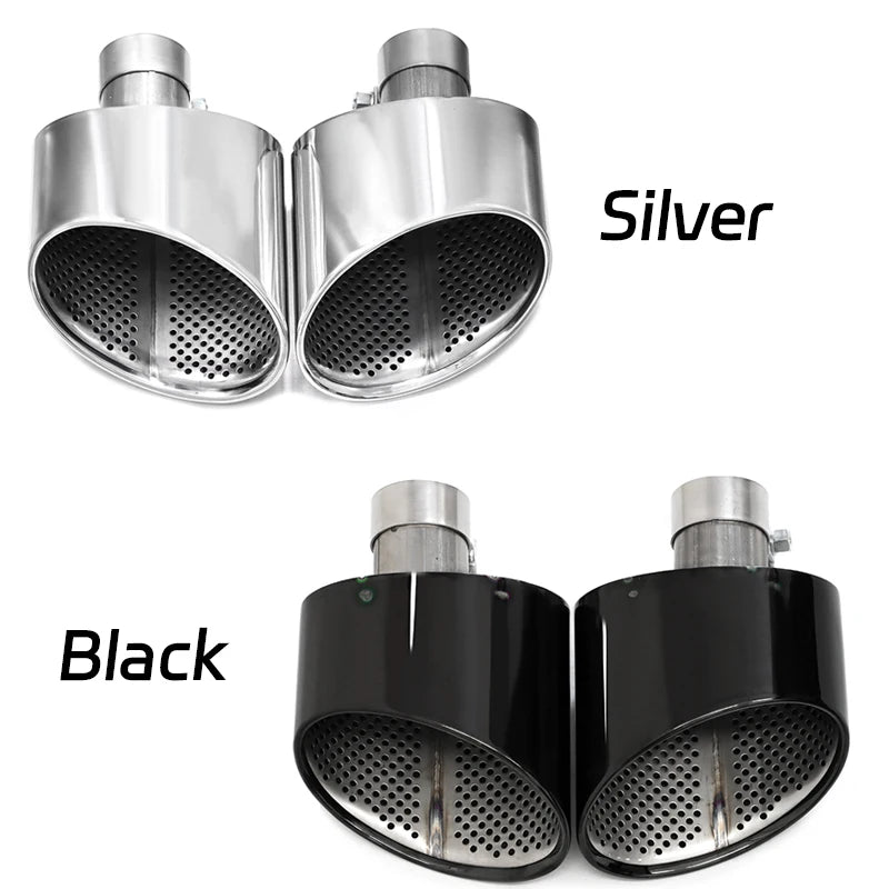 Embout d'Échappement Ovale Audi A4 A5 A6 A7 - vue de trois-quarts - Becquet Voiture