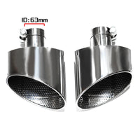 Embout d'Échappement Ovale Audi A4 A5 A6 A7 - vue rapprochée - Becquet Voiture