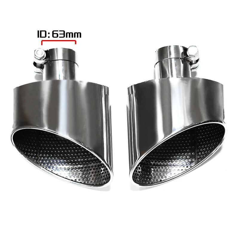 Embout d'Échappement Ovale Audi A4 A5 A6 A7 - vue rapprochée - Becquet Voiture