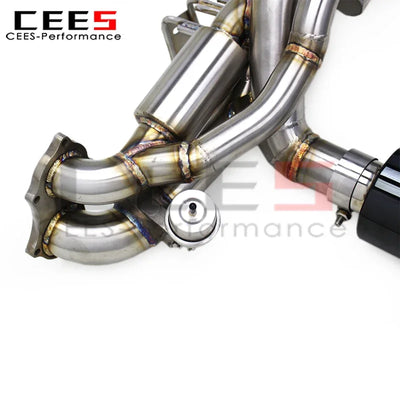 Embout d'Échappement Porsche 718 Cayman GT4 (réf. 2) - installé sur véhicule - Becquet Voiture