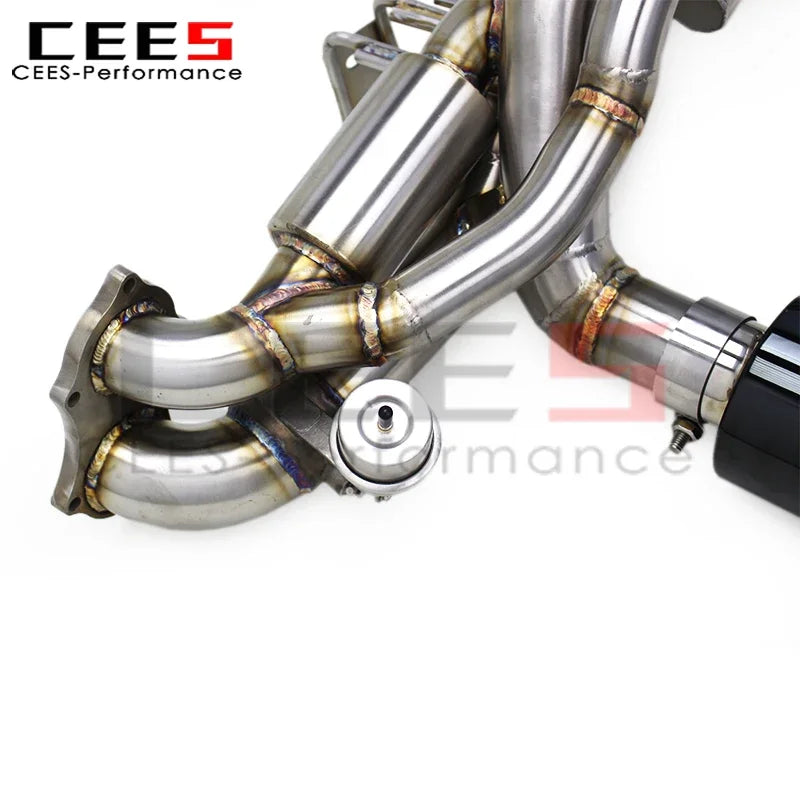 Embout d'Échappement Porsche 718 Cayman GT4 (réf. 2) - installé sur véhicule - Becquet Voiture